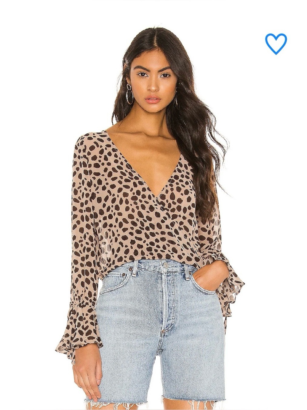 SUPERDOWN madeline surplice top